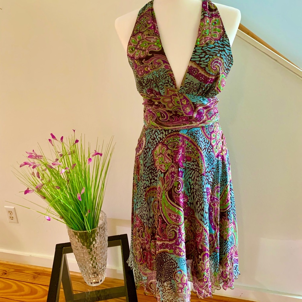 🎈HP 🎈 Boho paisley halter dress
